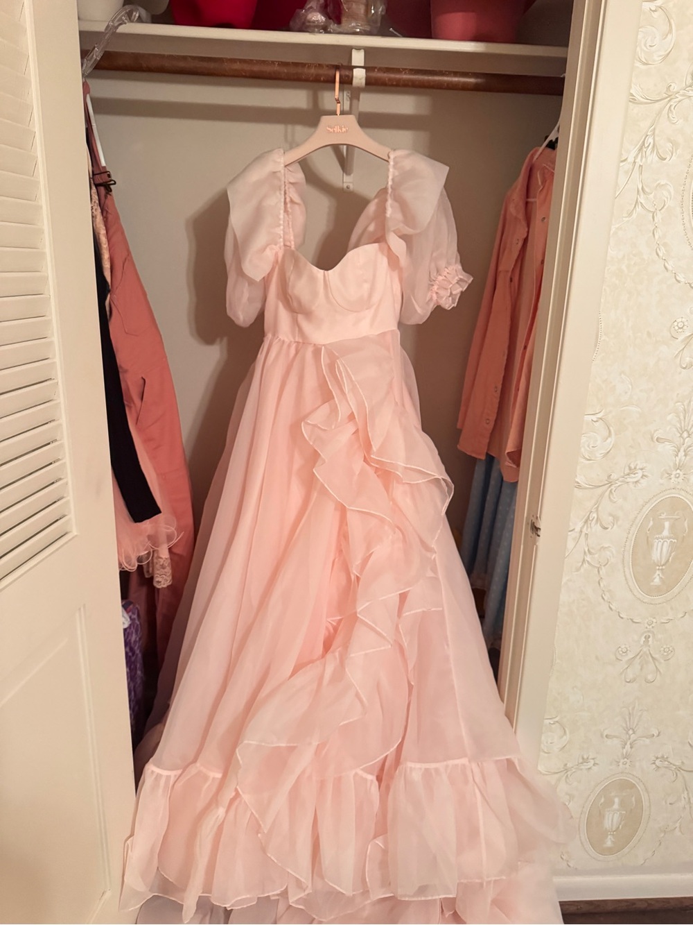 Selkie The Peach Fuzz in Bloom Bridal Gown